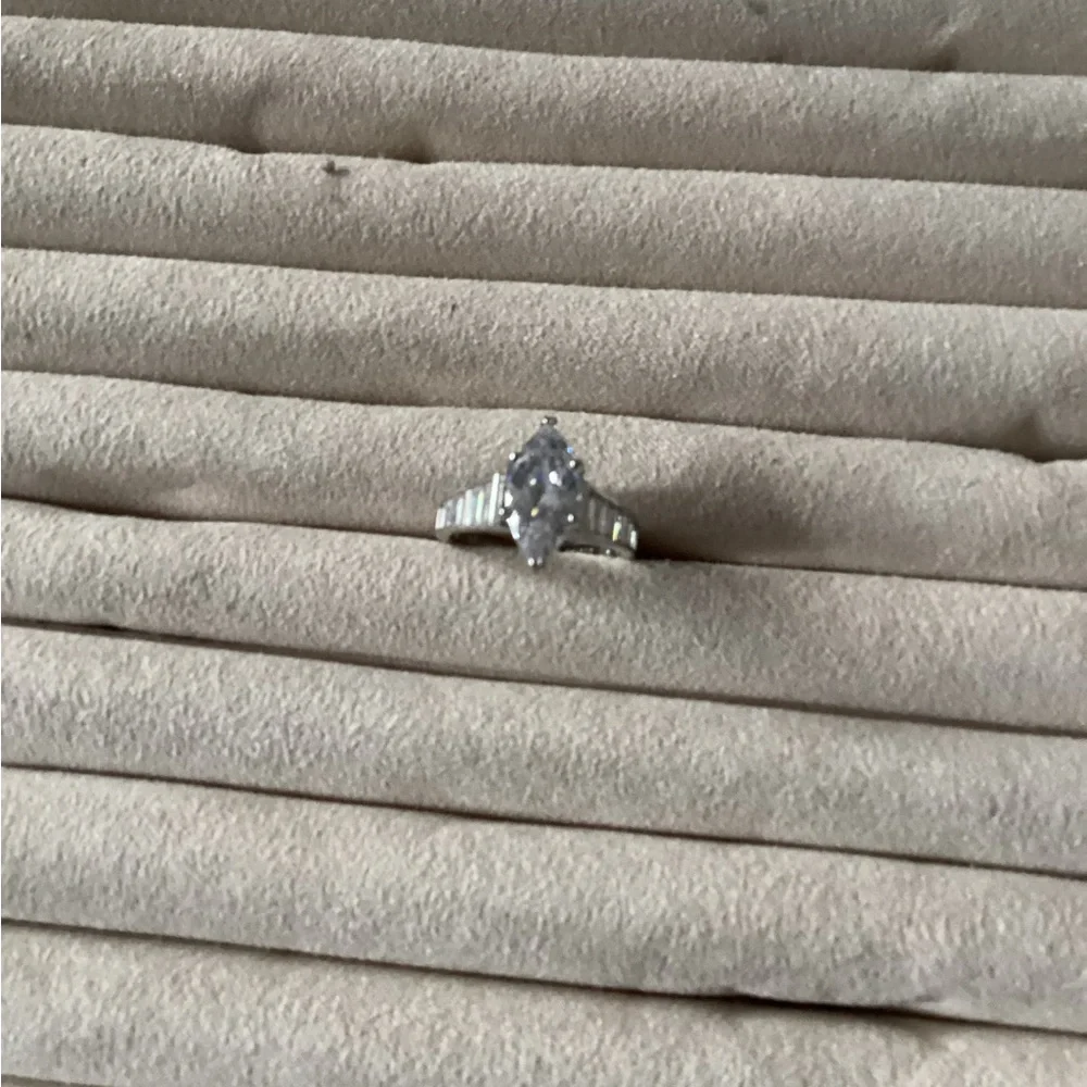 Silver Simulated Diamond Ring